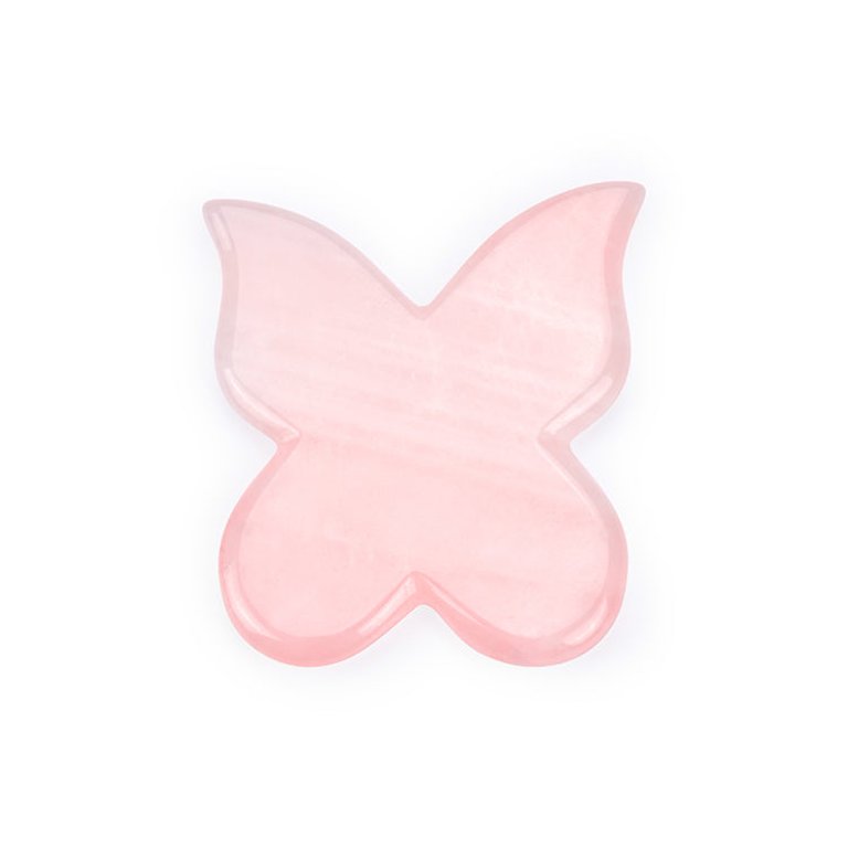 ROSE QUARTZ Butterfly GUA SHA Scraping Massage Tool