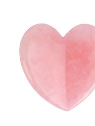 Rose Quartz Heart Facial Gua Sha Scraping Massage Tool