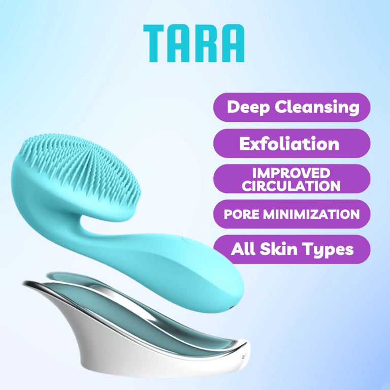 Tara Sonic Vibrating Magnetic Beads Facial Cleansing Brush