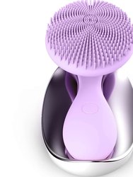 Tara Sonic Vibrating Magnetic Beads Facial Cleansing Brush - Purple