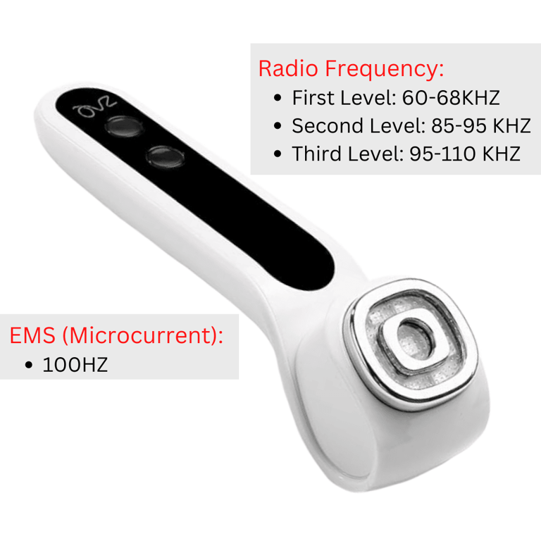 ZAQ Facial Rejuvenation Device - 7 LED, RF, EMS, Sonic Vibration, Hot Massager Therapy