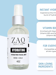 ZAQ Hydrating Organic Rose + Goji Facial Mist - Vitamin Facial Toner