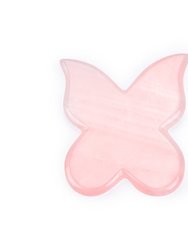 ZAQ ROSE QUARTZ Butterfly GUA SHA Scraping Massage Tool