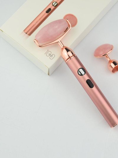 ZAQ ZAQ Sana Rose Quartz USB Rechargeable Vibrating Changeable Face Rollers - 3 Speed product