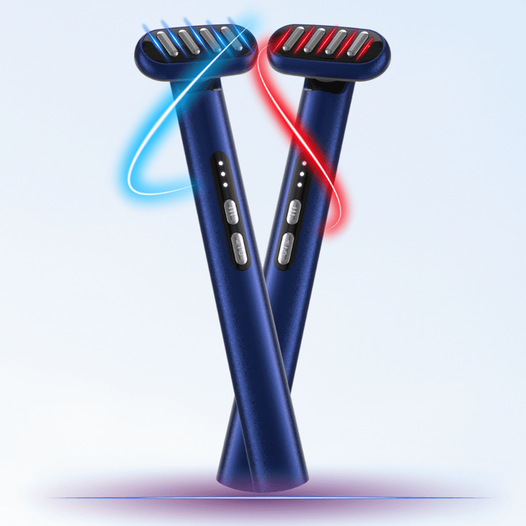 ZAQ Zayn Red & Blue LED Light with Microcurrent, Heat and Vibration Wand