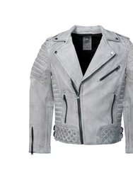 Blue Motorcycle Jacket - Smoke Grey