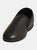 Mens Ivor Grain Upper Twin Gusset Slippers - Black