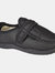 Mens Josh Superwide Multi Touch Fastening Slipper - Black