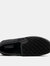 Mens Kevin Velour Twin Gusset Slippers - Black