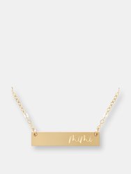 Mimi Bar Necklace - Gold