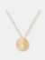 Miraya Mini Monogram Disc Necklace - Gold