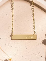 Mom Bar Necklace