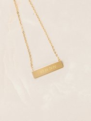 Personalized Date Necklace