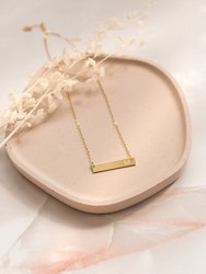 Personalized Modern Monogram Bar Necklace