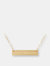 Personalized Roman Numerals Bar Necklace - Gold