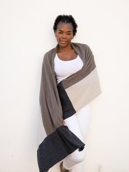 The Dreamsoft Travel Scarf - Brownstone Colorblock - Brownstone Colorblock