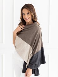 The Dreamsoft Travel Scarf - Brownstone Colorblock