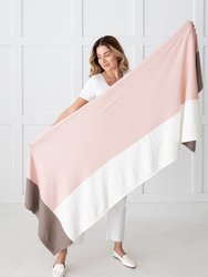 The Dreamsoft Travel Scarf - Desert Pink Colorblock