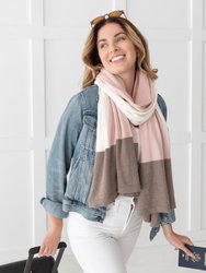 The Dreamsoft Travel Scarf - Desert Pink Colorblock