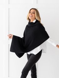 The Dreamsoft Travel Scarf In CloudSpun™ Recycled Cashmere - Black