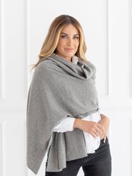 The Dreamsoft Travel Scarf In CloudSpun™ Recycled Cashmere - Gray - Gray