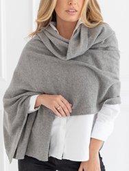 The Dreamsoft Travel Scarf In CloudSpun™ Recycled Cashmere - Gray