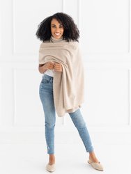 The Dreamsoft Travel Scarf In CloudSpun™ Recycled Cashmere - Oat