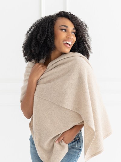 Zestt Organics The Dreamsoft Travel Scarf In CloudSpun™ Recycled Cashmere - Oat product