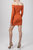 Ajour Mini Knit Dress In Orange