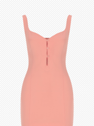 CIN Wool Mini Dress - Salmon