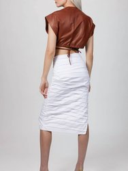Envelope Leather Top In Feral Earth