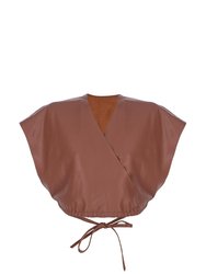 Envelope Leather Top In Feral Earth