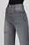 Vintage Cut Denim Pants In Grey