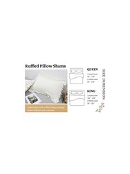 White Rustic Ruffle Duvet Set