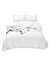 White Rustic Ruffle Duvet Set - White