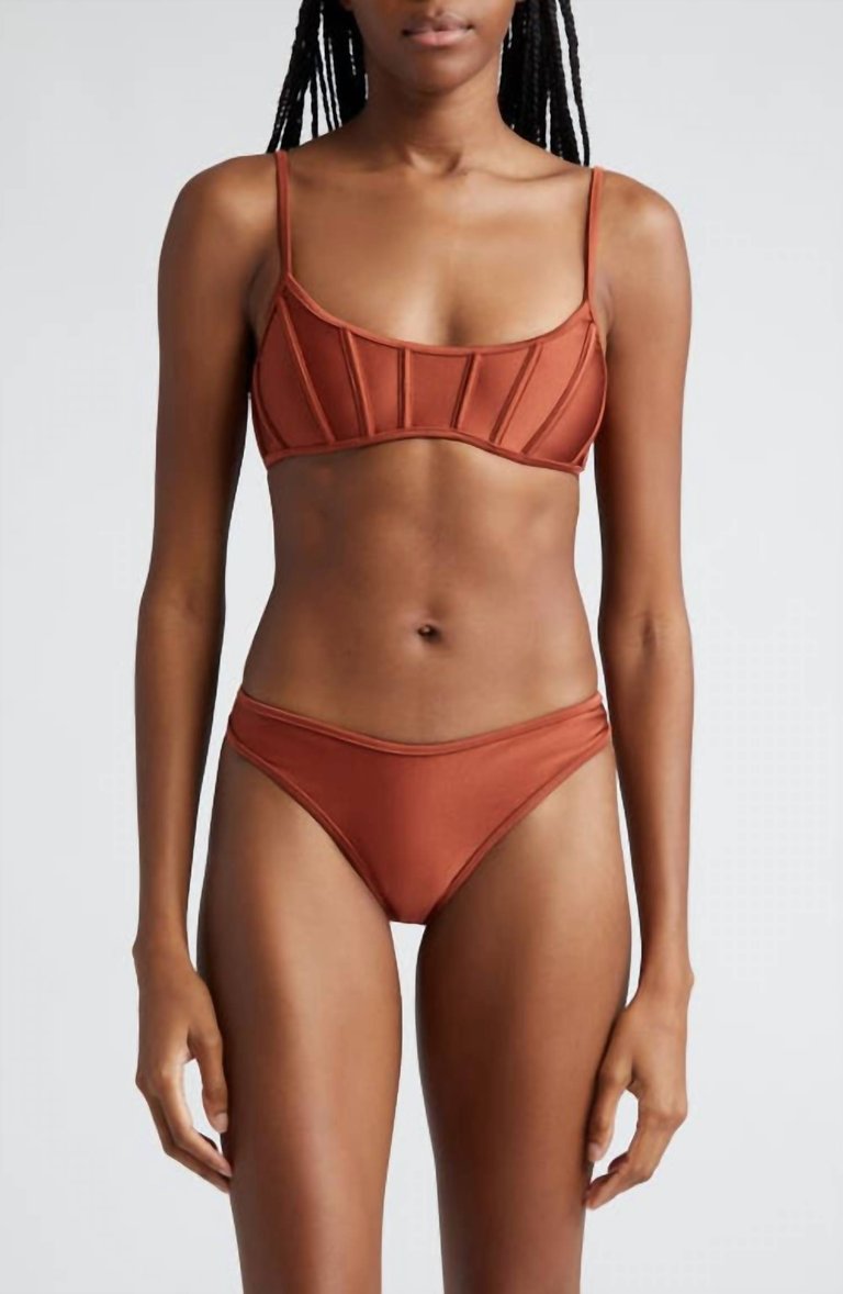 Alight Corset Two Piece Bikini - Terracotta