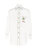 Clover Applique Relaxed Shirt - Ivory