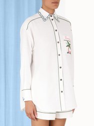 Clover Applique Relaxed Shirt