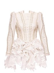 Coaster Corset Laced Dress (Final Sale) - White