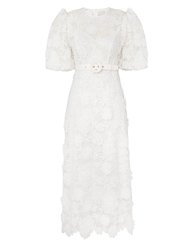 Halliday Lace Flower Dress - Ivory