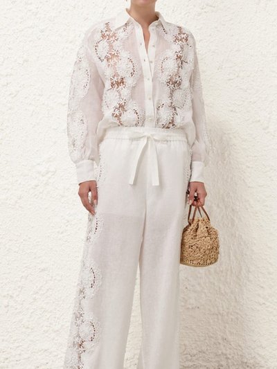 ZIMMERMANN Halliday Lace Flower Pant product
