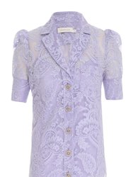 High Tide Lace Shirt - Periwinkle