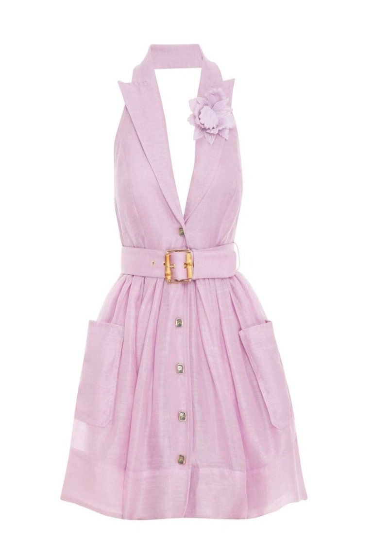 High Tide Tuxedo Mini Dress - Lilac