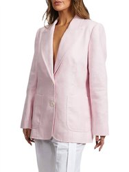 High Tuxedo Blazer In Pink