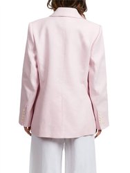 High Tuxedo Blazer In Pink