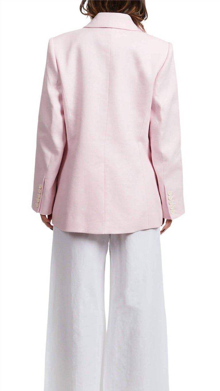 High Tuxedo Blazer In Pink