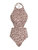 Jude Cut Out Halter Neck Swimsuit 1 Pc Leopard - Brown