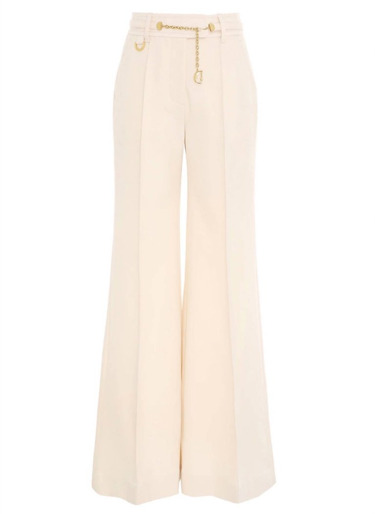 Kaleidoscope Wide Leg Pant - Beige