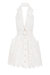 Lace High Tide Tuxedo Mini Dress - Ivory
