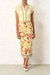 Matchmaker Diamante Skirt - Yellow Hibiscus